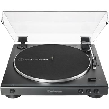 image of Audio-Technica - Stereo Turntable - Black with sku:bb21266624-bestbuy
