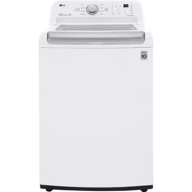 image of LG - 5.0 Cu. Ft. High-Efficiency Top Load Washer with 6Motion Technology - White with sku:bb21780241-bestbuy
