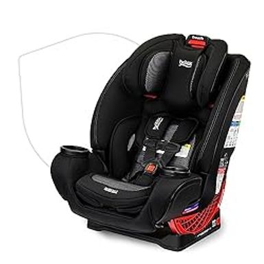 image of Britax One4Life Convertible Car Seat, 10 Years of Use from 5 to 120 Pounds, Converts from Rear-Facing Infant Car Seat to Forward-Facing Booster Seat, Performance Fabric, Cool Flow Carbon with sku:b0c74ptx42-amazon