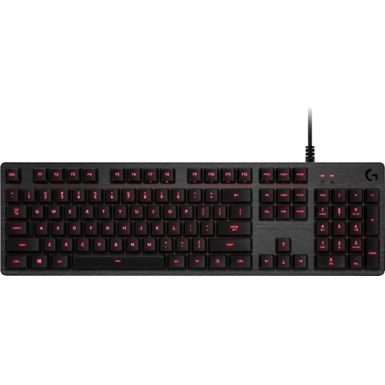 image of Logitech - G413 Wired Gaming Mechanical Romer-G Switch Keyboard with Backlighting - Carbon with sku:bb20715524-5877911-bestbuy-logitech