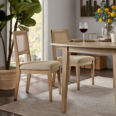 image of Juniper Light Brown Dining Side Chair (Set Of 2) with sku:ii108-0364-olliix