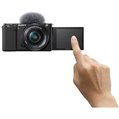 Alt View Zoom 2. Sony - Alpha ZV-E10 Kit Mirrorless Vlog Camera with 16-50mm Lens - Black