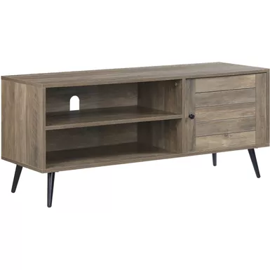 ACME Baina II TV Stand, Rustic Oak & Black Finish