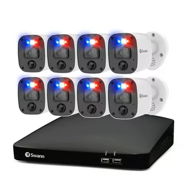 image of Swann Enforcer 8 Camera 8 Channel 1080p Full HD DVR 1TB HDD Security System with sku:swdvk-846808mqb-us-powersales