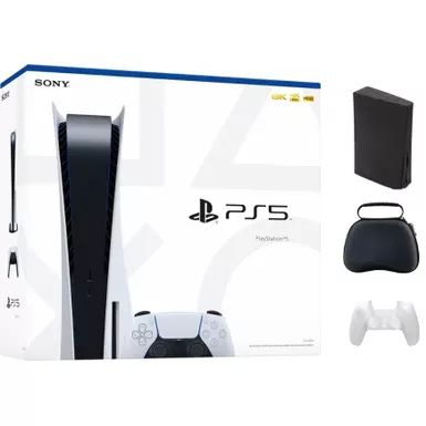 image of PlayStation 5 Gaming Console Disc Edition With Accessories with sku:3005718b-streamline