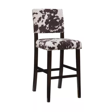 image of Wilbeth Barstool Brown Cow with sku:lfxs1745-linon
