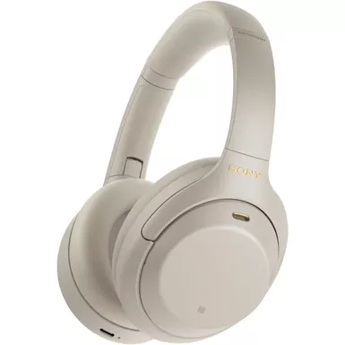 image of Sony - WH1000XM4 Wireless Noise-Cancelling Over-the-Ear Headphones - Silver with sku:wh1000xm4s-powersales
