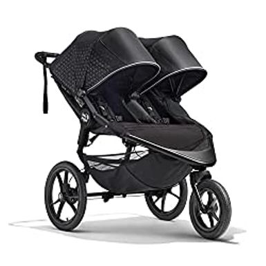 image of Baby Jogger Summit X3 Double Jogging Stroller, Midnight Black with sku:b0bwsjh1z1-new-amz