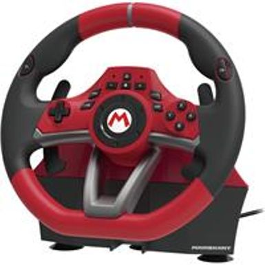 image of Hori - Mario Kart Racing Pro Deluxe for Nintendo Switch - Red with sku:bb21705347-6451074-bestbuy-hori