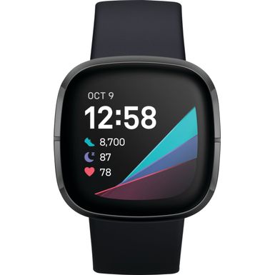 image of Fitbit - Sense Advanced Health Smartwatch - Graphite with sku:bb21626375-6426002-bestbuy-fitbit