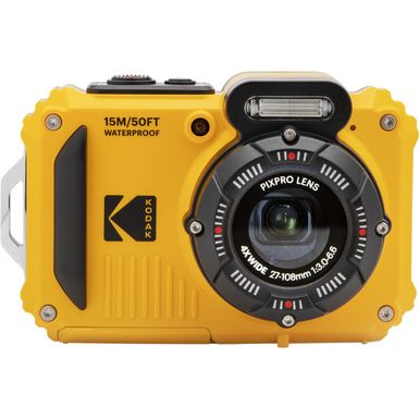image of KODAK PIXPRO WPZ2 Waterproof Rugged Digital Camera, Yellow with sku:ikkwpz2yl-adorama
