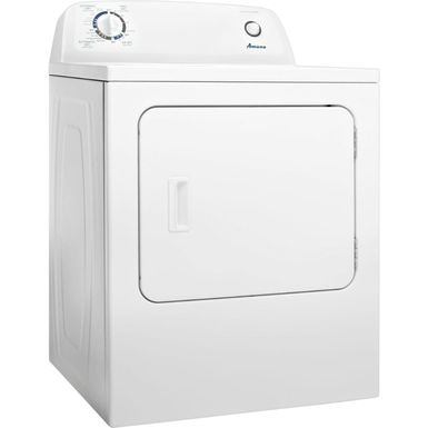 Angle Zoom. Amana - 6.5 Cu. Ft. Electric Dryer with Automatic Dryness Control - White