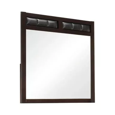 Carlton Upholstered Rectangular Mirror Cappuccino