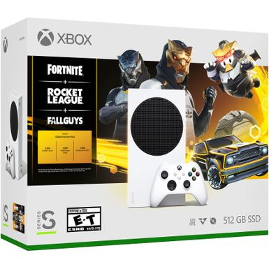 image of Microsoft - Xbox Series S 512 GB Console – Gilded Hunter Bundle (Disc-Free Gaming) - White with sku:bb22017550-6513520-bestbuy-microsoft