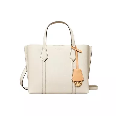 Tory Burch Perry Triple-Compartment Tote (Small, New Ivory)