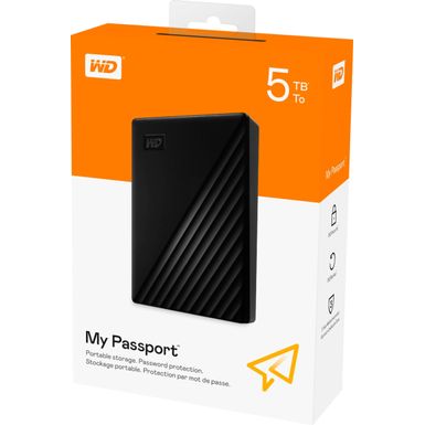 Alt View Zoom 16. WD - My Passport 4TB External USB 3.0 Portable Hard Drive - Black