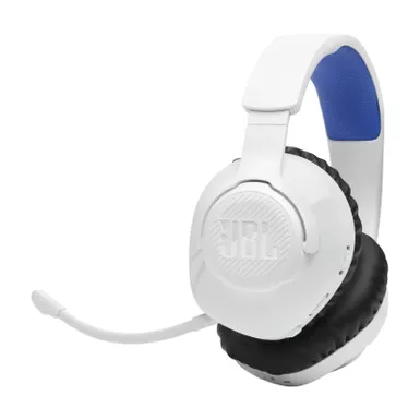 image of JBL Quantum 360P Console Wireless OverEar Gaming Headset for Playstation with sku:jblq360pwlwhtbluam-powersales
