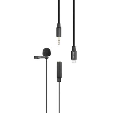 image of Saramonic Lavalier Microphone with Lightning for Apple iPhone  or iPad w/ a Built-in 6.6-foot (2m) Cable (LavMicro U1A) with sku:bb21626680-6425413-bestbuy-saramonic