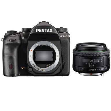 image of Pentax K-1 Mark II DSLR Camera Body with 35mm f/2 Lens with sku:ipxk12k1-adorama