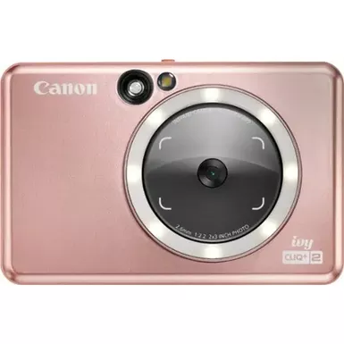 image of Canon - Ivy CLIQ+2 Instant Film Camera - Rose Gold with sku:bb21617345-bestbuy