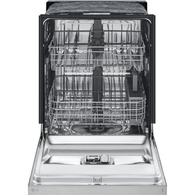 Alt View Zoom 1. LG - 24" Front Control Built-In Stainless Steel Tub Dishwasher with SenseClean and 52 dBA - Stainless steel