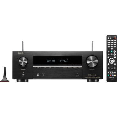 image of Denon 7.2 Channel 8K AV Receiver with 3D Audio, Voice Control and HEOS&#0174; Built in with sku:avrx1700-electronicexpress