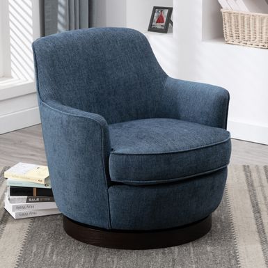 Rent to own Rosedale Wood-based Swiveling Accent Chair by Greyson ...