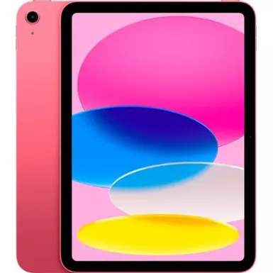 image of Apple 10th Gen 10.9-Inch iPad (Latest Model) with Wi-Fi - 256GB - Pink With Black Case Bundle with sku:bb20217829-5201101-bestbuy-apple
