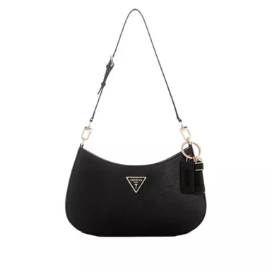 Guess Noelle Top Zip Shoulder Bag (Black)