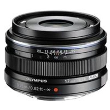 image of Olympus M. Zuiko Digital 17mm f/1.8 Lens - Black - for Micro Four Thirds System with sku:iom1718mbk-adorama
