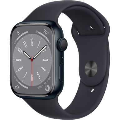 Apple Watch Series 8 (GPS) 41mm Aluminum Case with Midnight Sport Band - M/L - Midnight