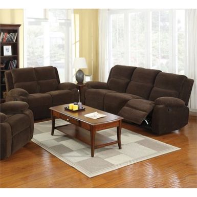 image of Furniture of America Lood Brown 2-piece Reclining Sofa Set - Dark Brown with sku:b-ii5ytjr_pcmmco0wpkfgstd8mu7mbs-fur-ovr