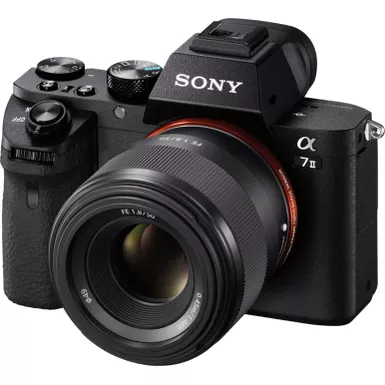 image of Sony - FE 50mm f/1.8 Standard Prime Lens for E-mount Cameras - Black with sku:bb21333129-bestbuy