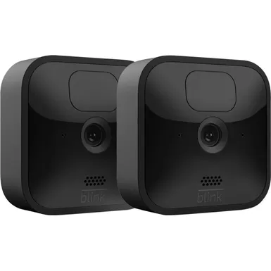 image of Blink - 2 Outdoor (3rd Gen) Wireless 1080p Security System with up to two-year battery life - Black with sku:b086dl32r3-streamline