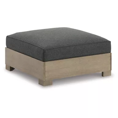 image of Citrine Park Outdoor Ottoman with Cushion with sku:p660-814-ashley
