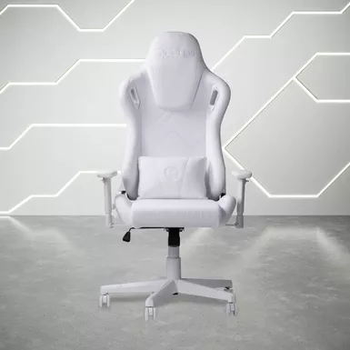 image of Velvet Gaming Chair, White with sku:rta-tsf45c-wht-rtaproducts