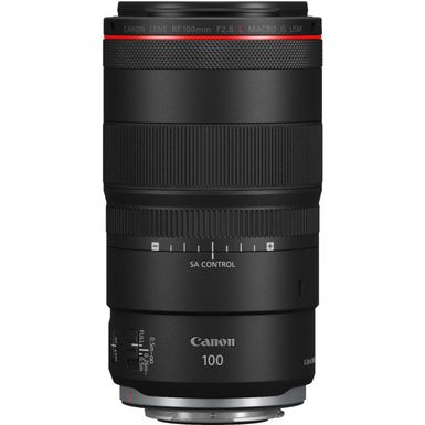 Angle Zoom. Canon - RF 100mm f/2.8 L MACRO IS USM Telephoto Lens for RF Mount Cameras - Black