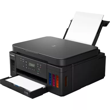 image of Canon - PIXMA MegaTank G6020 Wireless All-In-One Inkjet Printer - Black with sku:bb21266623-bestbuy
