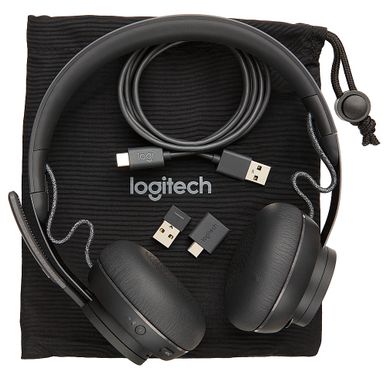 Alt View Zoom 14. Logitech - Zone Wireless Bluetooth Headset for Microsoft Teams - Black
