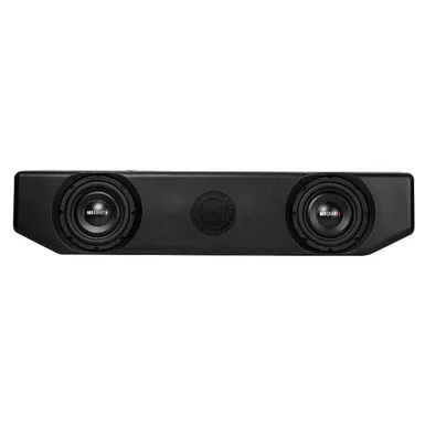 image of MB Quart - Jeep Gladiator Dual 8" Underseat Subwoofer System Powered by a 400 Watt Class-D Amplifier - Black with sku:bb21816695-bestbuy