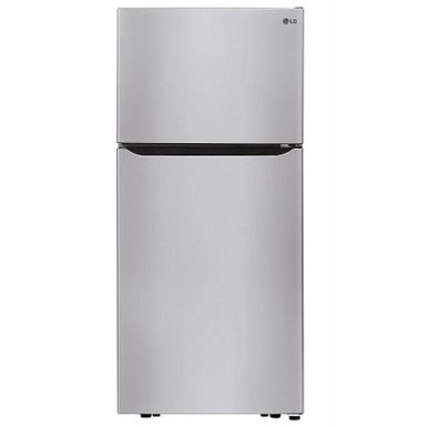 image of LG LTCS20020S - refrigerator/freezer - top-freezer - freestanding - stainless steel with sku:bb21291958-6360748-bestbuy-lg