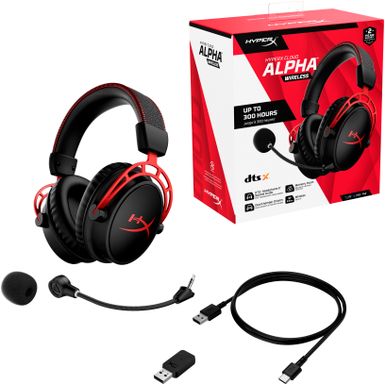 Alt View Zoom 14. HyperX - Cloud Alpha Wireless DTS Headphone:X Gaming Headset for PC, PS5, and PS4 - Black