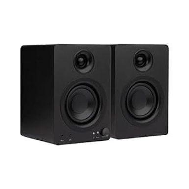 image of Monoprice DT-3BT 50-Watt Multimedia PC Desktop Powered Speakers with Bluetooth, for Home, Office, Gaming, or Entertainment Setup, Black with sku:b0b71zsg4k-amazon