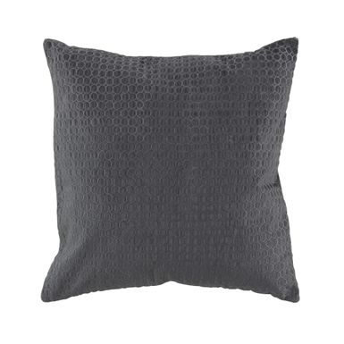 image of Modern 20 x 20 Inch Square Gray Pillow with Silver Velvet Embroidery with sku:fl8phgtvgn3v_bvogkht8qstd8mu7mbs-uma-ovr