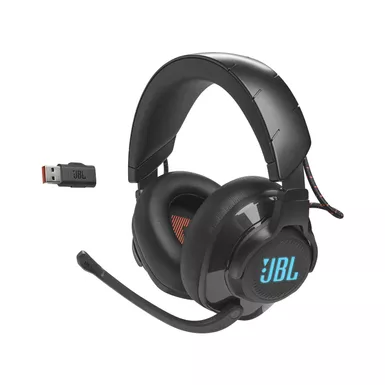 image of JBL Quantum 610 Wireless OverEar Gaming Headset w/ JBL Quantum Sound with sku:jblquantum610blkam-powersales