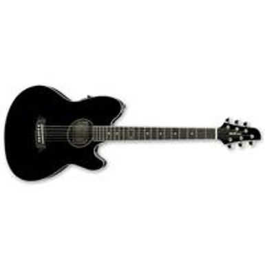 image of Ibanez Talman Series TCY10E Acoustic Electric Guitar, Rosewood Fretboard, Black High Gloss with sku:ibtcy10ebk-adorama
