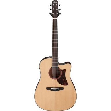 image of Ibanez AAD170CE Advanced Acoustic Cutaway Guitar, Ovangkol Fretboard, Natural Low Gloss with sku:ibaad170celg-adorama