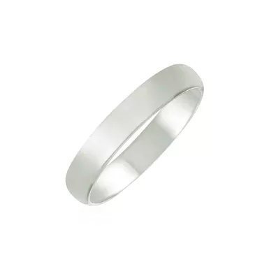 image of 14k White Gold Comfort Fit Wedding Band (Size 6) with sku:d87635892-6-rcj