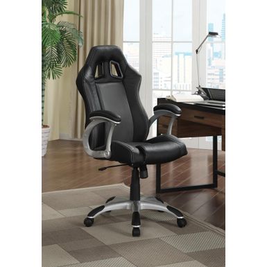 image of Adjustable Height Office Chair Black and Grey with sku:800046-coaster