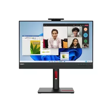 Lenovo - ThinkCenter 23.8" Tiny-In-One 24 Gen 5 IPS LED FHD Multi-Touch Monitor (HDMI, USB, DisplayPort) - Black